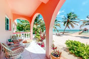Romantic beachfront getaway with ocean views, pool, WiFi & partial AC