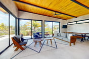 Spacious waterfront villa with private plunge pool, deck & full kitchen