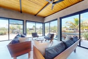 Elegant waterfront villa with private terrace, pool, beach access & 4 en-suites