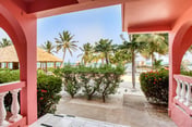Beachfront dog-friendly condo with pool - walk to ocean from the veranda
