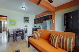 Inviting apartment w ocean views, a shared rooftop, laundry, WiFi & partial AC