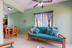 Well-located apartment with rooftop views, free WiFi, partial AC & full kitchen
