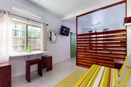 Tropical studio w patio, WiFi, AC - steps to the sea, water taxis & restaurants