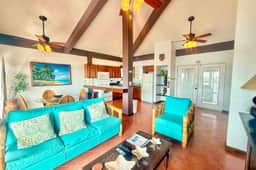 Lagoon-front suite with a balcony, breathtaking views, AC & a pool