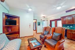 Oceanfront condo with pool, sea view, central AC & WiFi - steps to the beach