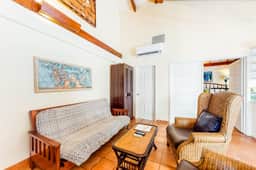 Oceanfront retreat with water view, pool, AC & free WiFi - easy beach access