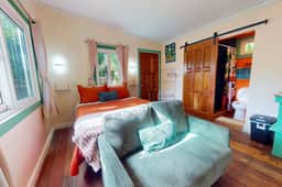 Charming retreat with spacious outdoor areas, cozy interior & near to beach