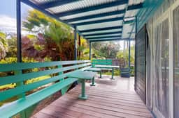 Charming retreat with spacious outdoor areas, cozy interior & near to beach