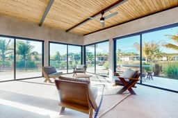 Waterfront villa with private pool, furnished deck & gas grill