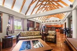 Tropical beachfront getaway with private pool, ocean views & enclosed yard