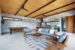 Water-view villa with plunge pool, private deck, full kitchen & partial AC