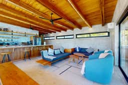 Tranquil bay-view villa with private plunge pool, open layout & breezy deck
