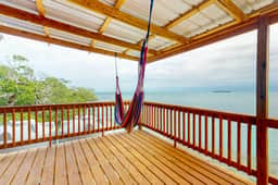 Oceanfront Cabin on Private Island with beach access & kitchen