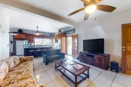 Enchanting home with pool, volleyball, mountain & city views & AC