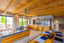 Relaxing tropical villa with private plunge pool, open layout & canal water view