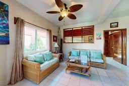 Ocean-view condo with pool, immediate beach access & partial AC
