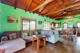 Waterfront villa with private pool, balcony, partial AC, fast WiFi - near beach