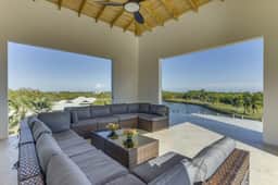 Serene villa with infinity pool, waterfall & modern amenities