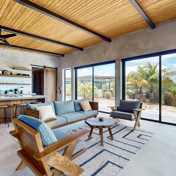 Water-view villa with plunge pool, private deck, full kitchen & partial AC - Image 1