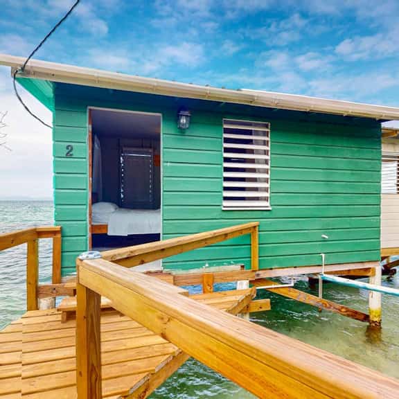Oceanfront cabin w overwater kitchenette, sea views & private deck - Image 1