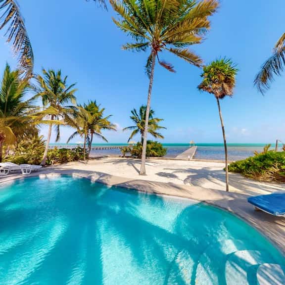 Oceanfront villa with pool, beach access, ocean view, partial AC & strong WiFi - Image 1