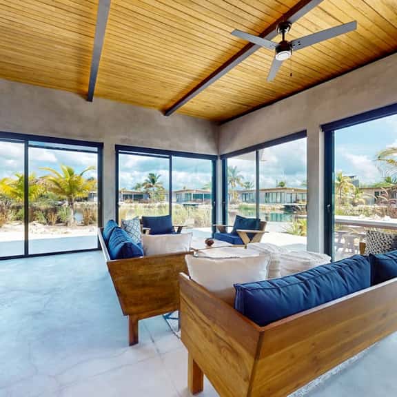 Relaxing lagoonfront villa with private pool, dock, cafe & on-site spa - Image 1
