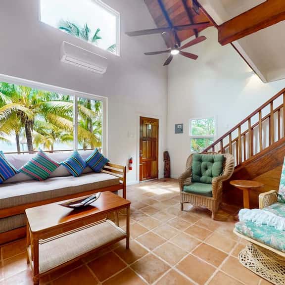 Romantic beachfront home w ocean views, dock, hammock, veranda & free WiFi - Image 1
