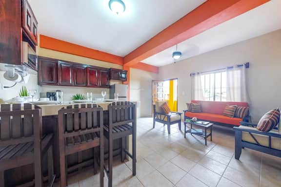 Apartment mere steps from the ocean with WiFi, partial AC, and a shared rooftop
