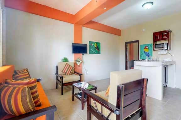 Apartment mere steps from the ocean with WiFi, partial AC, and a shared rooftop