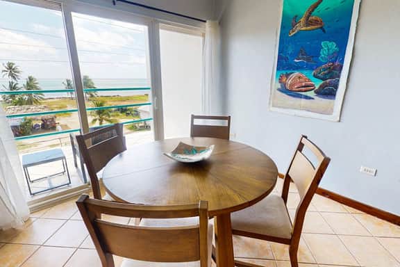 Steps from the sea apartment with shared pool & ocean-view balcony