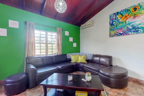 Welcoming home near town with private pool, jungle views, WiFi & partial AC