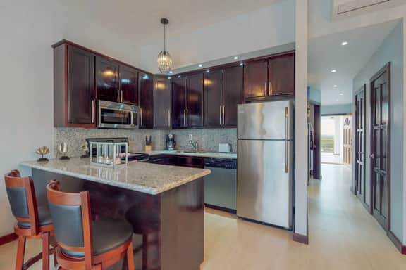 Oceanfront condo with amazing water views, partial AC, WiFi & pool