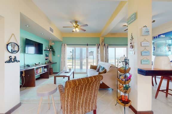 Beautiful home with water views, shared pool, free WiFi, private WD, & AC