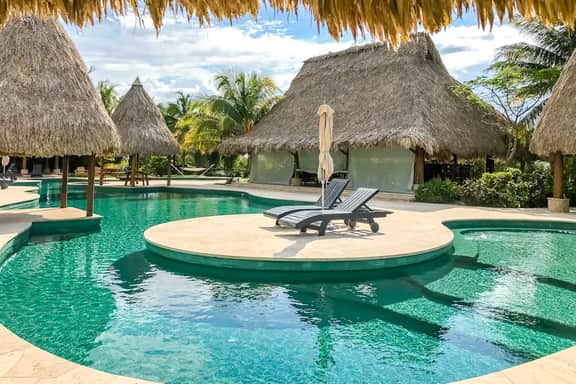 Tropical getaway with modern amenities, wildlife viewing and beach club