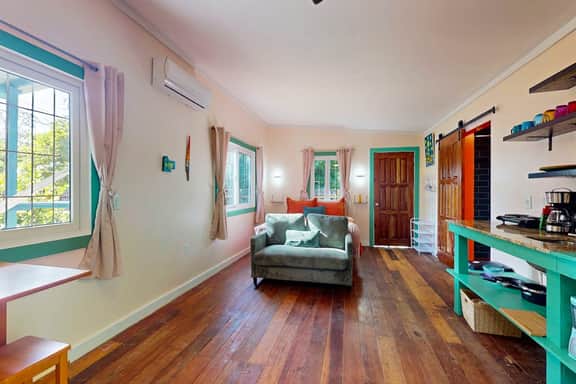 Charming retreat with spacious outdoor areas, cozy interior & near to beach