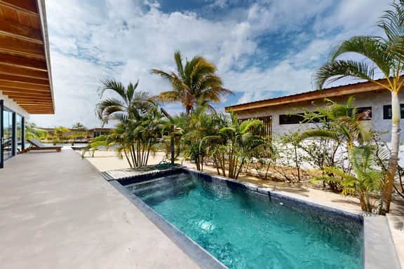 Tranquil bay-view villa with private plunge pool, open layout & breezy deck