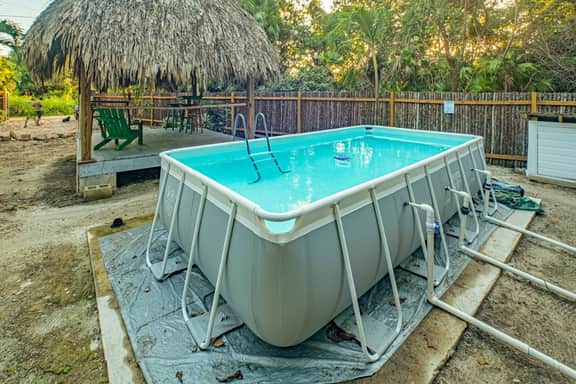 Tropical oasis with pool, large deck, modern amenities & perfect for unwinding