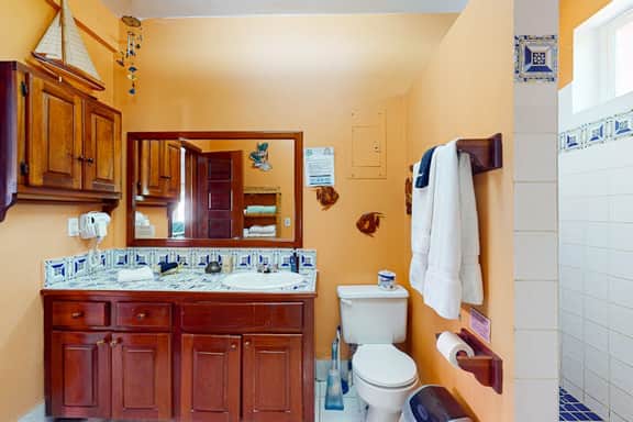 Peaceful dog-friendly condo w ocean view, shared pool, free WiFi & partial AC