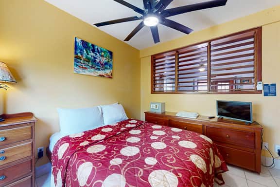 Peaceful dog-friendly condo w ocean view, shared pool, free WiFi & partial AC