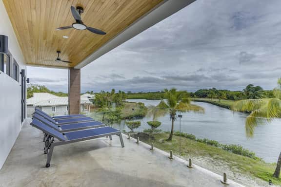 Serene villa with infinity pool, waterfall & modern amenities