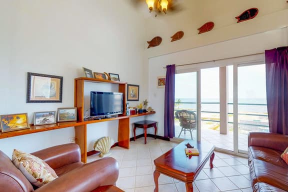 Waterfront Condo with Sea View, Shared Pool, WiFi, & Central AC - Near Beaches