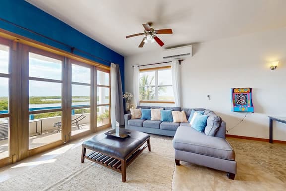 Tranquil apartment with modern amenities, and serene outdoor pool