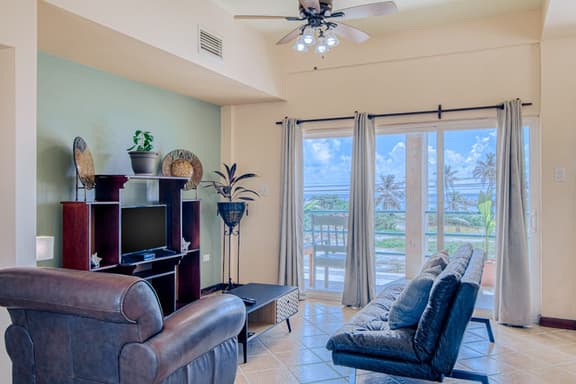 Oceanfront home with pool, breathtaking views, central AC & 2 large balconies
