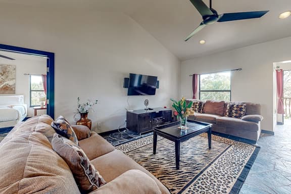 Dog-friendly, off-grid sanctuary with a pool & lovely views in a great location