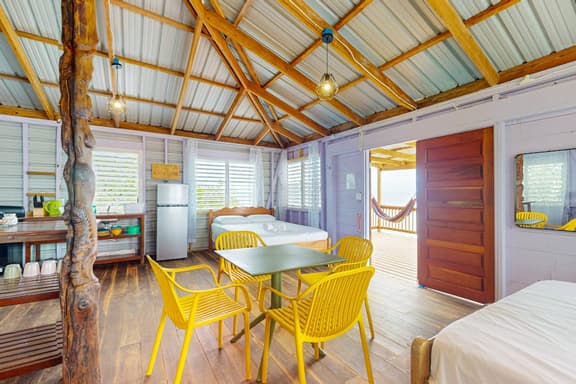 Oceanfront Cabin on Private Island with beach access & kitchen