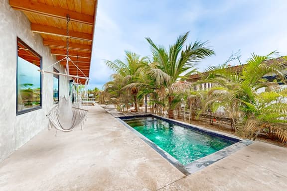 Relaxing villa with private plunge pool, canal views & open layout for families